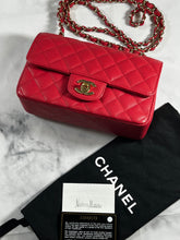 Load image into Gallery viewer, Chanel Pink Caviar Mini Rectangle Handbag