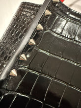 Load image into Gallery viewer, Christian Louboutin Black Croc Cabarock Tote Bag