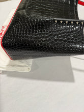 Load image into Gallery viewer, Christian Louboutin Black Croc Cabarock Tote Bag