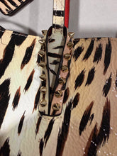 Load image into Gallery viewer, Christian Louboutin Patent Leather Leopard Cabata Tote Bag