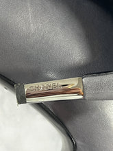 Load image into Gallery viewer, Chanel 13B Gray Leather Navy Captoe Ankle Bootie