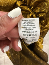 Load image into Gallery viewer, Ulla Johnson Gold Metallic Foil Dress