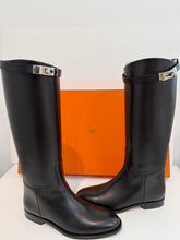 Load image into Gallery viewer, Hermes Black High Jumping Boots