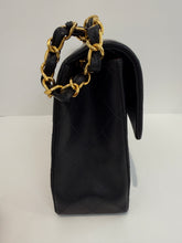 Load image into Gallery viewer, Chanel Vintage Black Lambskin Maxi