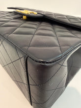 Load image into Gallery viewer, Chanel Vintage Black Lambskin Maxi