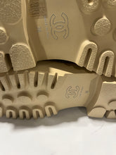 Load image into Gallery viewer, Chanel 22N Shearling Leather Ankle Chain Detail Booties