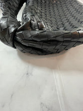 Load image into Gallery viewer, Bottega Veneta Black Small Intreciatto Leather Top Handle Handbag