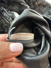 Load image into Gallery viewer, Bottega Veneta Black Small Intreciatto Leather Top Handle Handbag