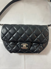 Load image into Gallery viewer, Chanel Black Silvertone Hardware Fanny Belt Bag