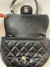 Load image into Gallery viewer, Chanel Black Silvertone Hardware Fanny Belt Bag