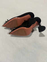 Load image into Gallery viewer, Amina Muaddi Begum Black Suede Pump