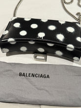 Load image into Gallery viewer, Balenciaga Hourglass Black Polkadot Wallet on Chain