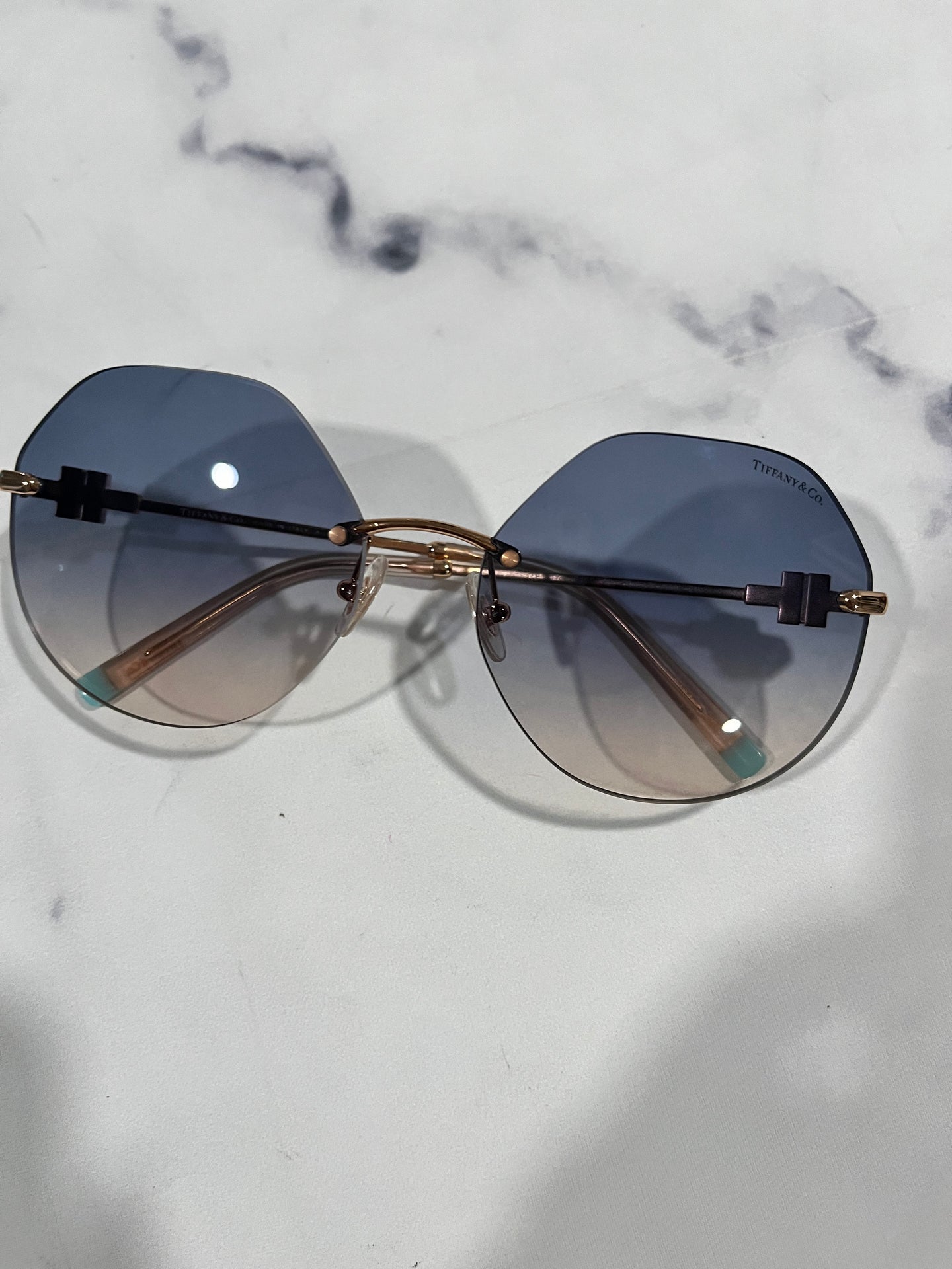 Tiffany & Co Rimless Sunglasses