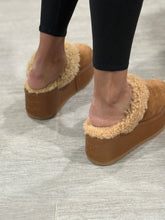 Load image into Gallery viewer, Celine Dana Shearling Wedge Platform Size 39.5