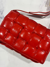 Load image into Gallery viewer, Bottega Veneta Red Patent Padded Cassette Crossbody