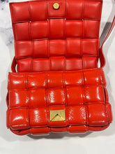 Load image into Gallery viewer, Bottega Veneta Red Patent Padded Cassette Crossbody