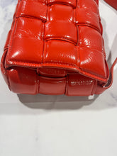 Load image into Gallery viewer, Bottega Veneta Red Patent Padded Cassette Crossbody