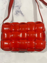 Load image into Gallery viewer, Bottega Veneta Red Patent Padded Cassette Crossbody