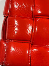 Load image into Gallery viewer, Bottega Veneta Red Patent Padded Cassette Crossbody