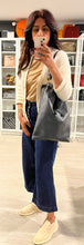 Load image into Gallery viewer, Khaite Black Leather Drawstring Shoulder Bag