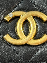 Load image into Gallery viewer, Chanel Black Quilted Wristlet Clutch Bag