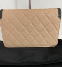 Load image into Gallery viewer, Chanel Beige Quilted Caviar Leather Filigree WOC