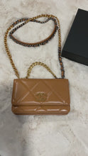 Load and play video in Gallery viewer, Chanel 22A Caramel Quilted WOC Crossbody Bag