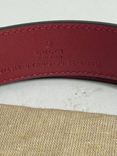 Load image into Gallery viewer, Gucci Red Leather Belt With Gold Buckle