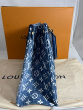 Load image into Gallery viewer, Louis Vuitton On The Go Denim Tote MM