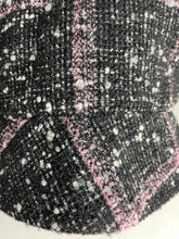 Load image into Gallery viewer, Chanel 22K Black Pink Tweed Bucket Hat
