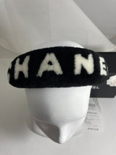 Load image into Gallery viewer, Chanel Black White Shearling Headband