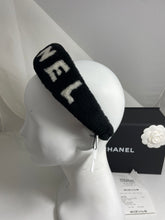 Load image into Gallery viewer, Chanel Black White Shearling Headband