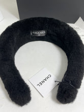 Load image into Gallery viewer, Chanel Black White Shearling Headband