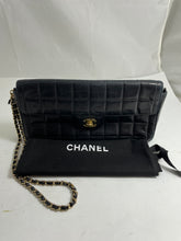 Load image into Gallery viewer, Chanel Vintage Black East West Chocolate Bar Shoulder Bag