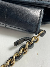 Load image into Gallery viewer, Chanel Vintage Black East West Chocolate Bar Shoulder Bag