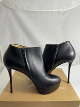 Load image into Gallery viewer, Christian Louboutin Black Leather 130 Ankle Boots