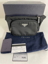 Load image into Gallery viewer, Prada Re-Nylon Unisex Black Belt Bag