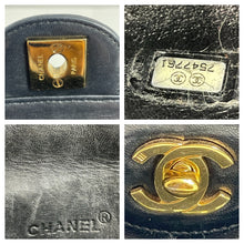 Load image into Gallery viewer, Chanel Vintage Black East West Chocolate Bar Shoulder Bag