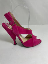 Load image into Gallery viewer, Prada Suede Hot Pink Sandals