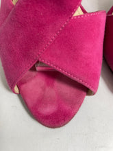 Load image into Gallery viewer, Prada Suede Hot Pink Sandals
