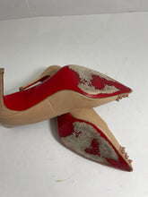 Load image into Gallery viewer, Christian Louboutin Beige Leather Spike Pumps
