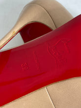 Load image into Gallery viewer, Christian Louboutin Beige Leather Spike Pumps