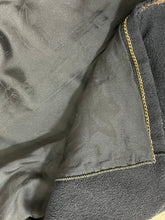 Load image into Gallery viewer, Chanel navy tweed blazer with gold/bronze trim blazer