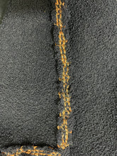 Load image into Gallery viewer, Chanel navy tweed blazer with gold/bronze trim blazer