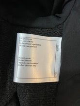 Load image into Gallery viewer, Chanel 13S Black Tweed Jacket With Leather Trim