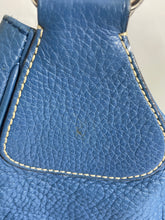Load image into Gallery viewer, Prada Blue Leather Half Moon Shoulder Bag