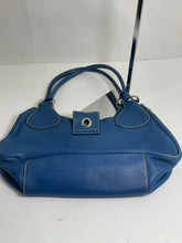 Load image into Gallery viewer, Prada Blue Leather Half Moon Shoulder Bag