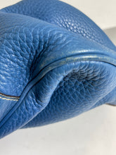 Load image into Gallery viewer, Prada Blue Leather Half Moon Shoulder Bag