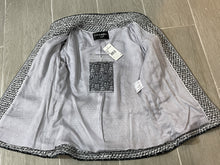 Load image into Gallery viewer, Chanel NWT 13P white/black gray blazer w/3/4 sleeves