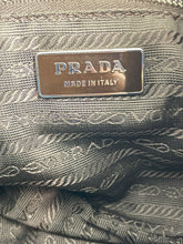 Load image into Gallery viewer, Prada Blue Leather Half Moon Shoulder Bag